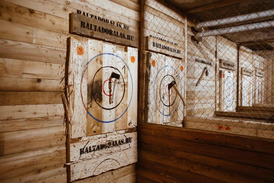 Budapest: Axe Throwing Experience - Axes, Ninja Stars, and Other Throwing Tools