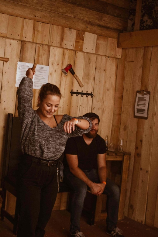 Budapest: Axe Throwing Experience - A Dedicated Lane Makes Practice Easier