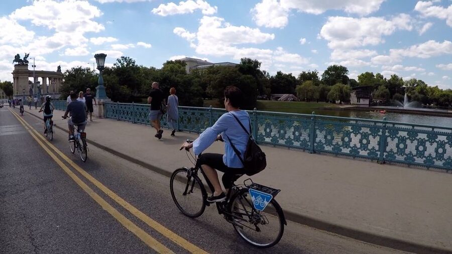 Budapest Bike Tour with a Hungarian Goulash - The goulash break near the middle of the ride
