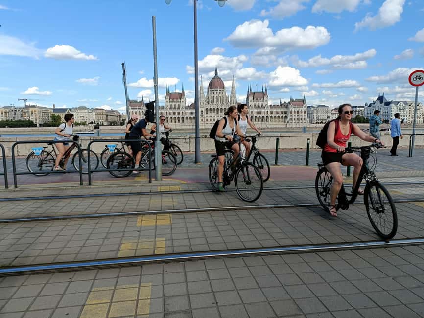 Budapest Bike Tour with a Hungarian Goulash - Crossing the Danube and reaching Castle Hill