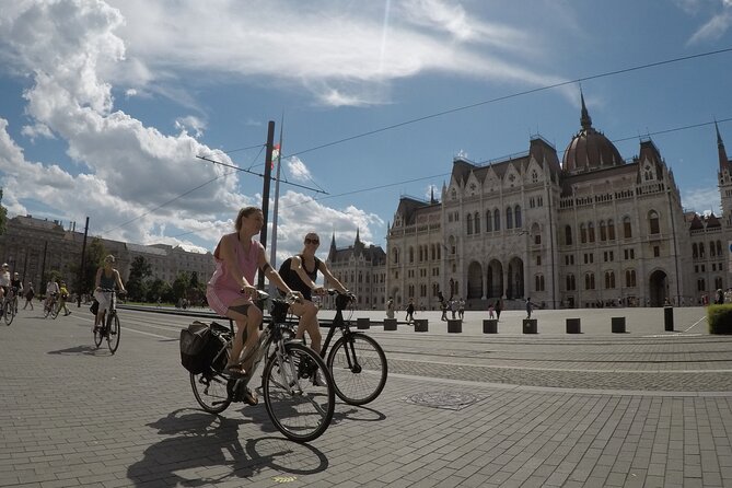 Budapest Bike Tour with Hungarian Goulash - Liberty Square, Parliament, and the Danube crossing