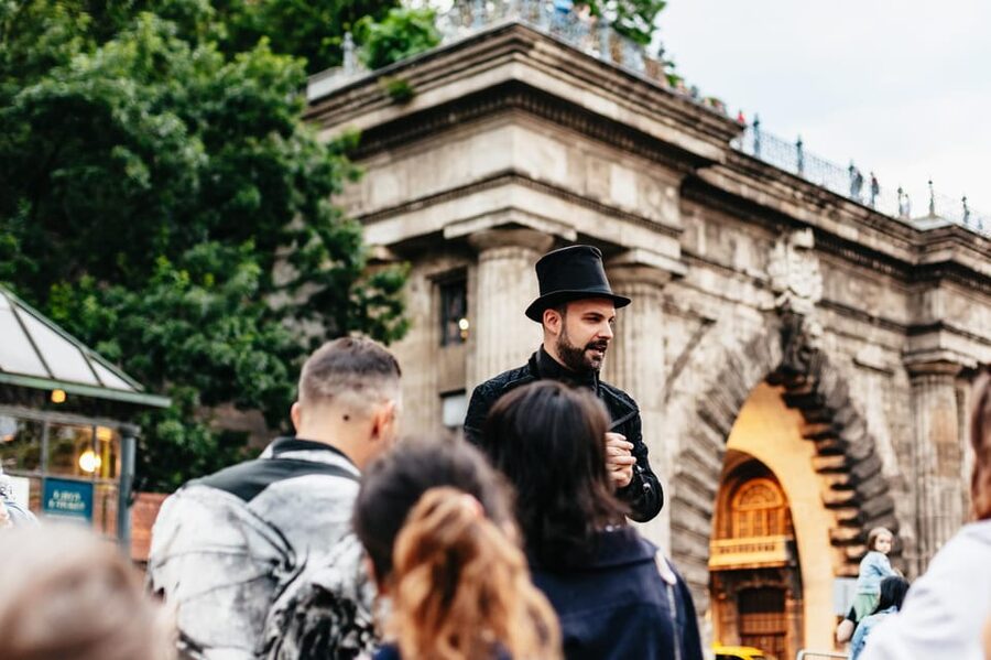 Budapest: Buda Castle District Vampires and Myths Night Tour - The Matthias Fountain and stories of royal cruelty