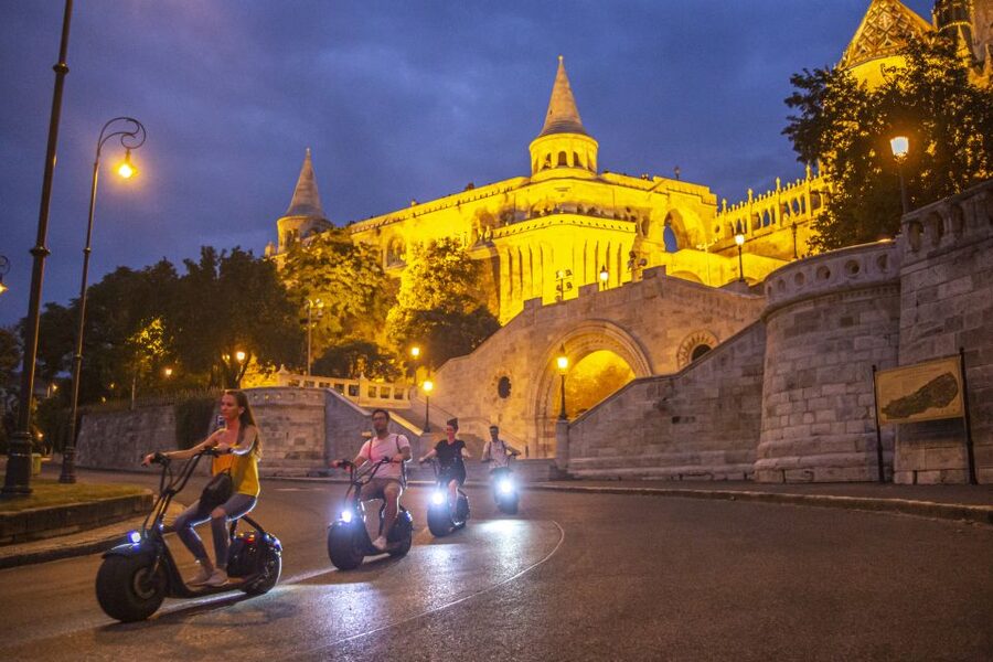Budapest: Buda Castle E-Scooter Evening Tour - Learning the MonsteRoller in 10 minutes