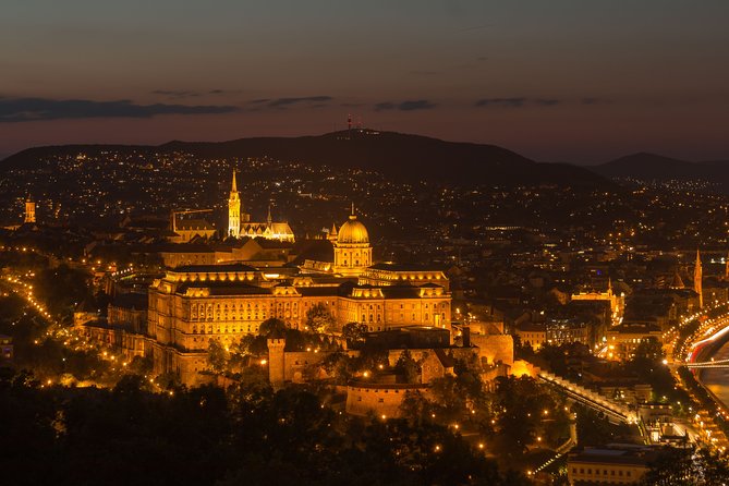 Budapest by night - private driving tour - The Citadella: Budapest from its highest central viewpoint