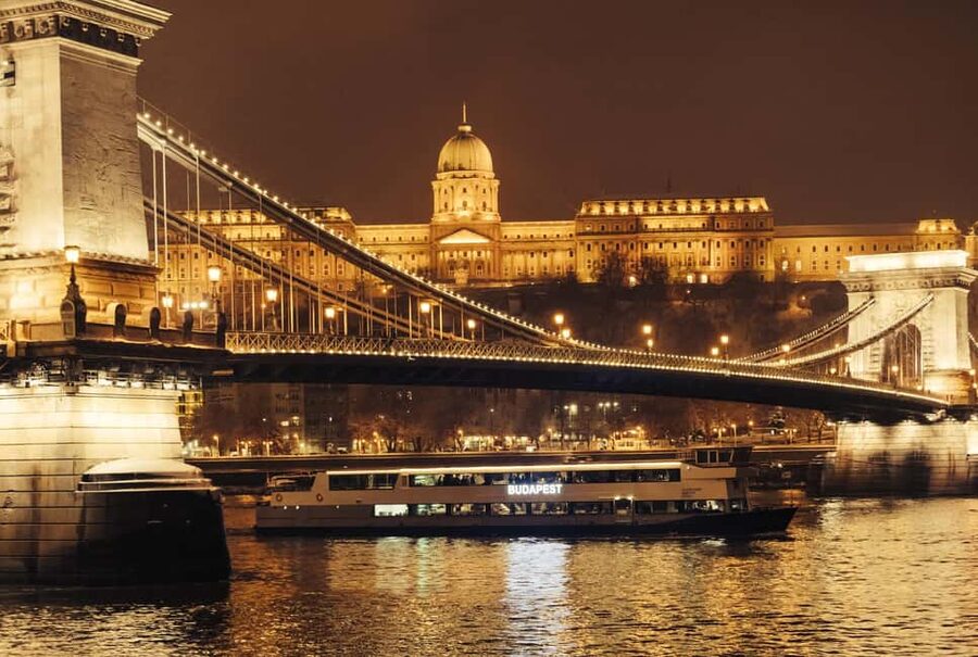 Budapest By Night Sightseeing Cruise - The National Theatre, Bálna, and the ride home