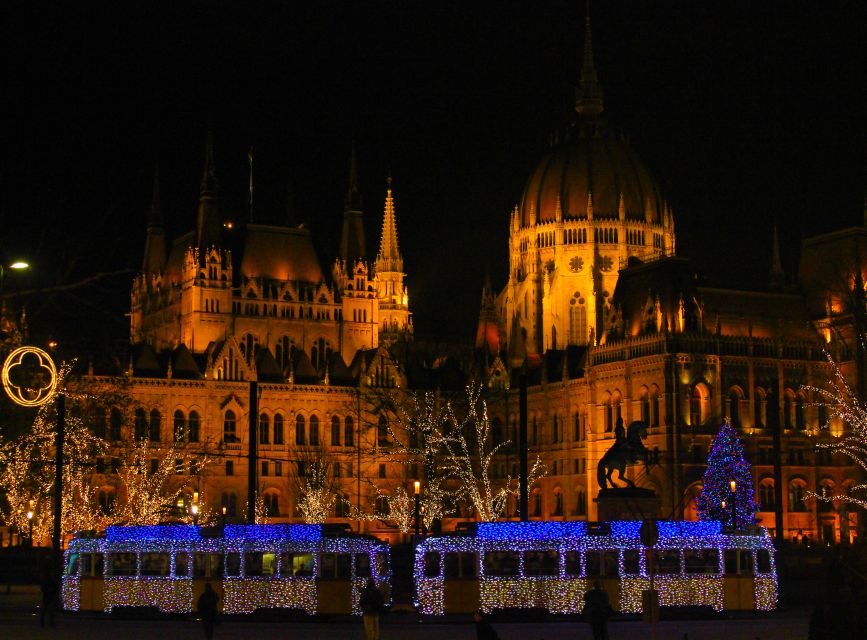 Budapest Christmas Walking Tour w Entry to Basilica - Danube Corso views toward Buda Castle District