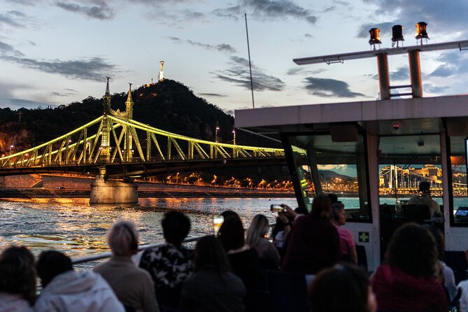 Budapest Danube River Sightseeing Night Cruise with Drink - From the central pier to the first river views