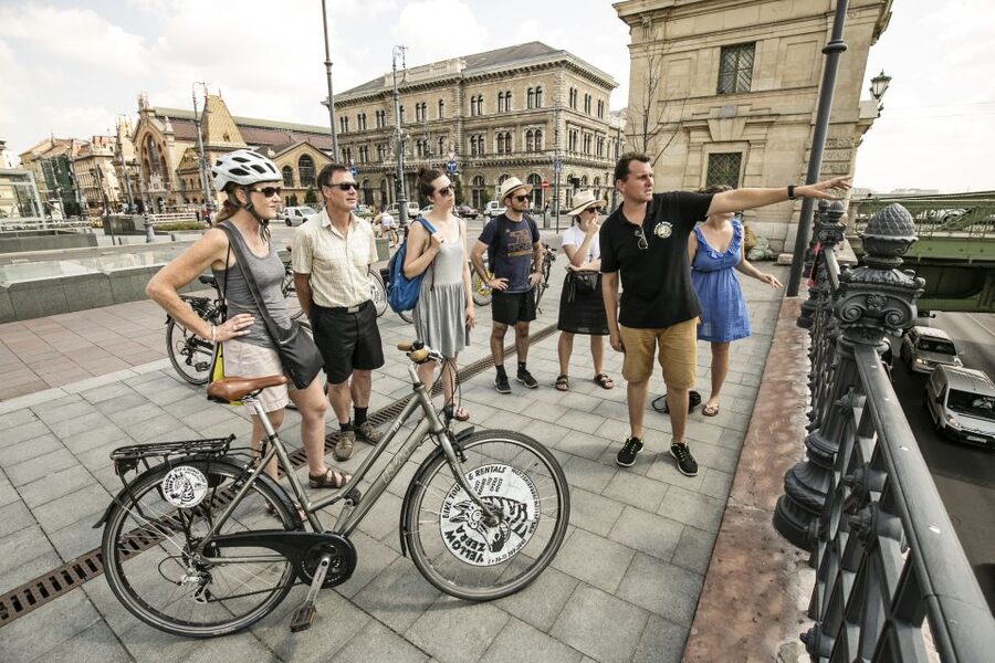 Budapest: Danube River Views Bike Ride - Finishing near the Hungarian State Opera House