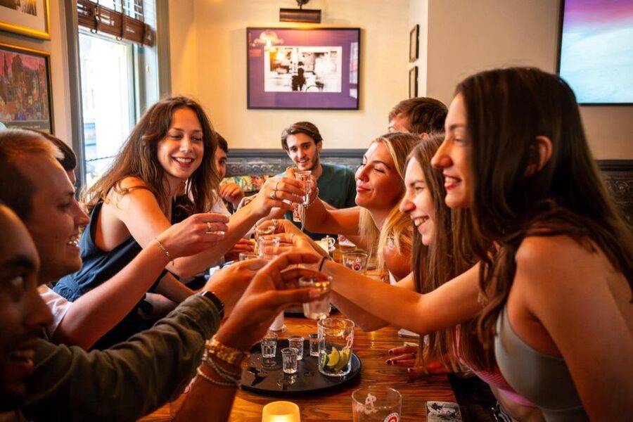 Budapest: Guided Bar Crawl Walking Tour - Starting with fröccs at the Budapest Eye
