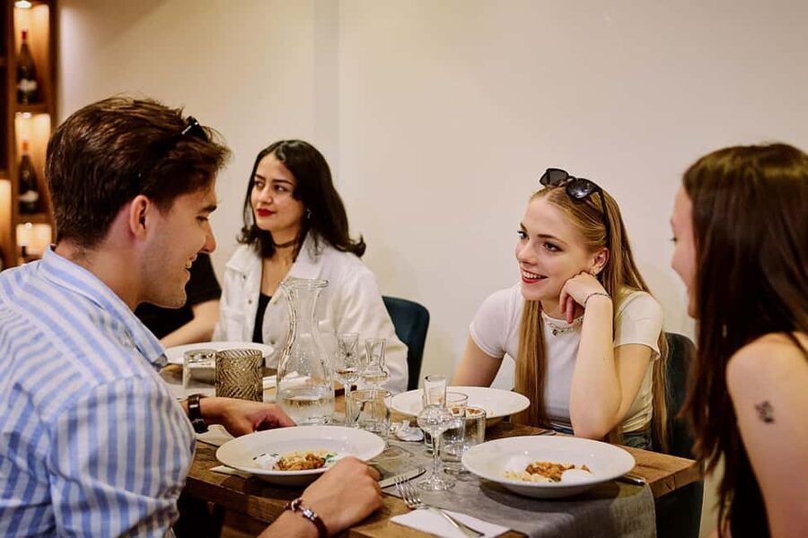 Budapest Guided Food Tour with Drinks Included - Hungarian street food: soup and lángos