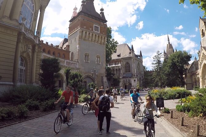 Budapest Highlights Bike Tour with a local guide - Parliament, the Danube, and the bridge crossing