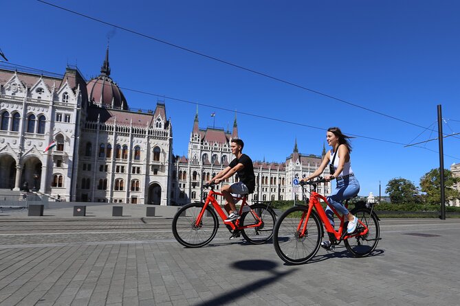 Budapest: Historic Downtown ride on E-Bicycles Buda & Pest - St. Stephen’s Basilica and Liberty Square