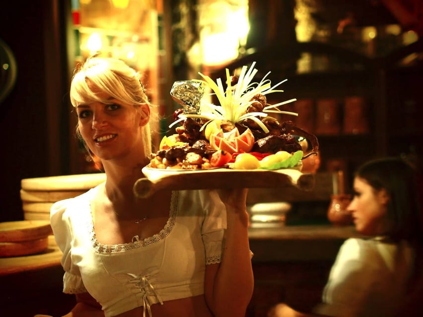 Budapest: Medieval Dinner Show with Drinks - Entering Lancelot XIII in central Budapest