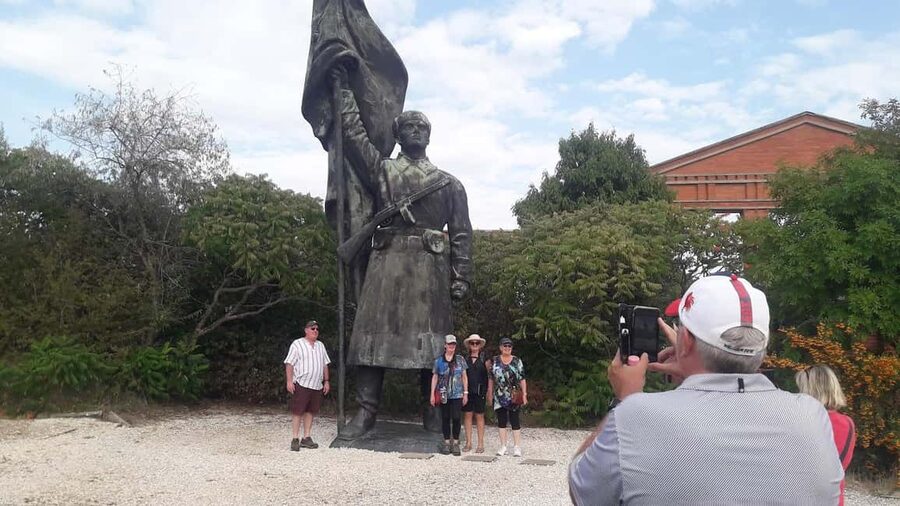 Budapest: Memento Park and Icons of Communism Guided Tour - Stalin’s boots and the image of a toppled dictator