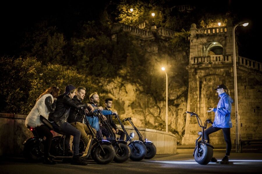 Budapest: Night Tour on MonsteRoller e-Scooter - Rolling toward Castle Garden