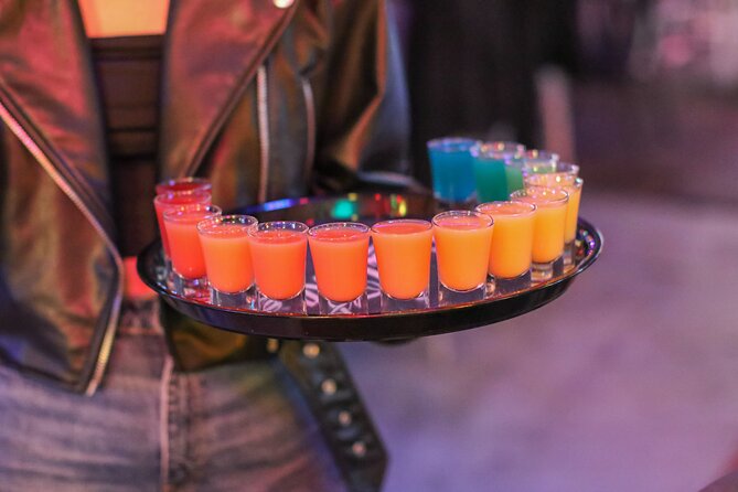 Budapest: Nightlife Bar Crawl Walking Tour - Stop two: creative shots on Wesselényi utca