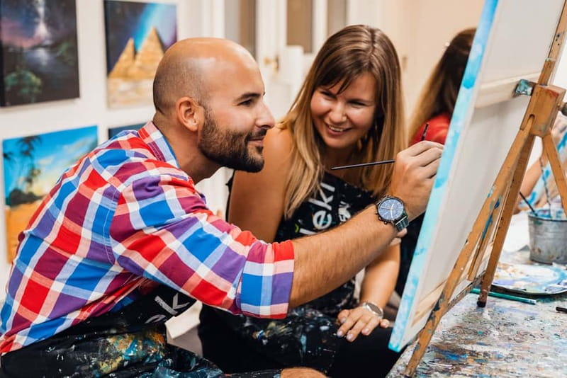 Budapest: Paint and sip experience - Finding the FessNeki studio