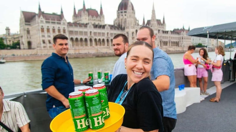 Budapest: Sip & Sail Danube Cruise with Unlimited Beer - Boarding the MS Stadt Wien at Akadémia Dock 2