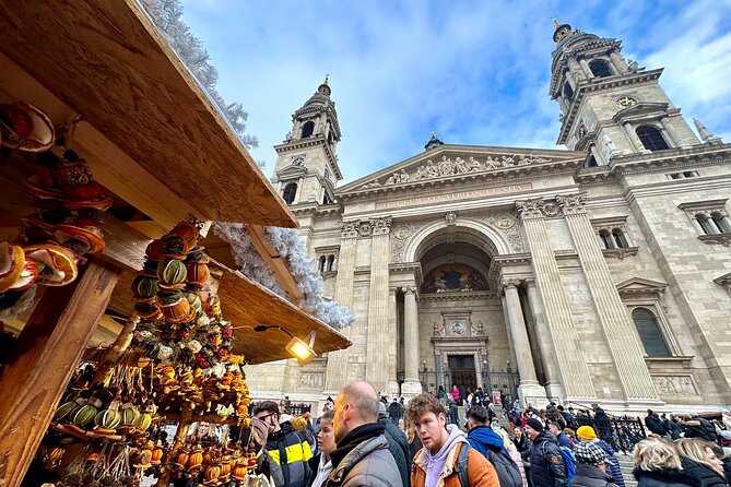 Budapest Wonderland - A Christmas Market Tour with Chimney Cake & Mulled Wine - Gresham Palace and the city between the stalls