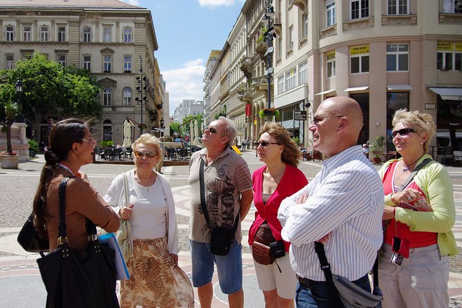 Classic Walk in Budapest Historical Center - Pesti Vigadó and the end of the shopping street