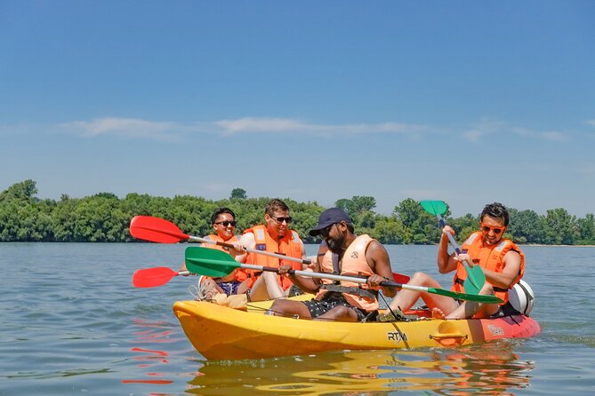 Danube Bend Hiking and Kayaking - A sandy beach and a riverside drink
