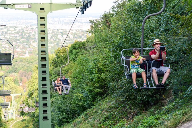 Elisabeth tower visit by chairlift and private transport - The Libegő chairlift: 15 minutes above the trees