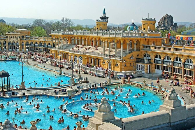 Entrance to Szechenyi Spa in Budapest - Timing your visit and handling the crowds