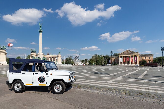 Private Budapest City tour with Classic Russian Jeep or G-Wagon! - Heroes’ Square and City Park