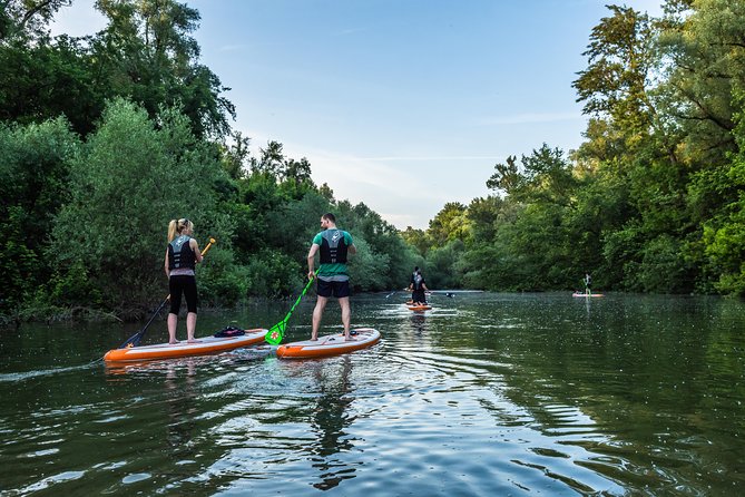 SUP Budapest: Sunset tour - From Római part into the Danube’s open air