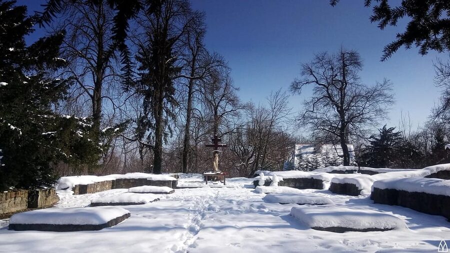 Walk to recent and aged spiritual sanctuaries near Budapest - Inside the modern Church of Pilis